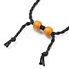 Adjustable Braided Waxed Cord Macrame Pouch Necklace Making NJEW-I243-A06-4