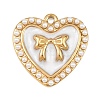 304 Stainless Steel Enamel Pendants STAS-P430-05G-1