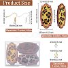 Olycraft DIY Leopard Print Pattern Rectangle Dangle Earring Making Kit DIY-OC0009-49-2