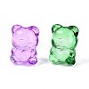 Baking Paint Transparent Glass Beads DGLA-N018-02-2