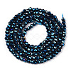 Electroplate Glass Beads Strands GLAA-H021-01A-FP16-2