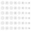 24 Pairs 4 Styles Zinc Alloy Snap Buttons FIND-FG0004-96P-1