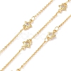 Clear Cubic Zirconia Star Link Chains CHC-G016-07G-1