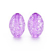 Transparent Crackle Acrylic Beads CACR-S010-03-2