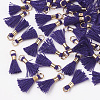 Polycotton(Polyester Cotton) Tassel Pendant Decorations FIND-S275-12G-2