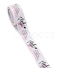 Pink Rectangle Paper Thank You Stickers DIY-C042-07C-3