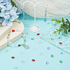 70Pcs 7 Colors Glass Imitation Austrian Crystal Beads GLAA-SC0003-24-4