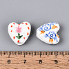 Handmade Porcelain Ceramic Beads PORC-T134-28M-4
