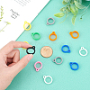 20Pcs 10 Colors Silicone Pendant SIL-GF0001-04-3
