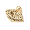 Brass Micro Pave Clear Cubic Zirconia Pendants KK-H267-061G-2