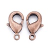 Brass Lobster Claw Clasps X-KK-902-R-NF-3