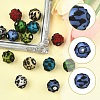 7Pcs 7 Colors Handmade Lampwork Beads LAMP-YW0004-34-2