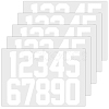 Number 0~9 PET Self-Adhesive Reflective Mailbox Stickers DIY-WH20010-26B-01-1