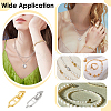 10Pcs 2 Colors Brass Fold Over Clasps KK-PH0014-44-5
