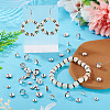 300Pcs 3 Styles Rondelle Brass Rhinestone Spacer Beads RB-TA0001-33P-7