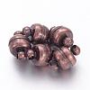 Brass Magnetic Clasps with Loops X-KK-H361-R-1