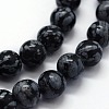 Natural Snowflake Obsidian Beads Strands G-I199-36-10mm-3