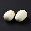 Unfinished Chinese Cherry Wooden Simulated Egg Display Decorations WOOD-B004-01A-4