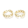 Brass Cuff Rings RJEW-F103-02-G-2
