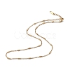 Ion Plating(IP) 304 Stainless Steel Column Link Chain Necklace for Men Women NJEW-K245-019A-1
