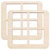 2Pcs 4-Slot Plywood Coaster Display Stands ODIS-BC0001-35-1