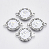 Alloy Enamel Links Connectors ENAM-TAC0003-01S-04T-1