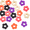 20Pcs 5 Colors Food Grade Eco-Friendly Silicone Beads SIL-NB0001-14B-1