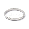 Non-Tarnish 2mm Polished Plain Dome Finger Ring for Girl Women LS-RJEW-C012-05G-P-2
