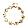12 Constellations 304 Stainless Steel Link Chain Bracelets BJEW-I239-01G-05-4