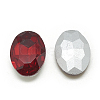 Pointed Back Glass Rhinestone Cabochons RGLA-T080-6x8mm-07-2