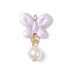 Opaque Acrylic Butterfly Pendants PALLOY-JF04289-02-2