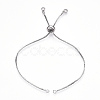 Rack Plating Adjustable Brass Slider Bracelet Making MAK-R025-02P-1-1