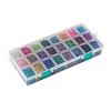Spray Painted Crackle Glass Beads CCG-JP0001-01A-3