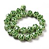 Handmade Printed Porcelain Beads PORC-F005-02E-5