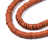 Handmade Polymer Clay Beads Strands CLAY-R089-6mm-158-3