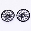 Wrapped Wire Iron Pendants IFIN-WH0053-41A-05-1
