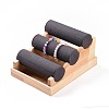 3 Layer Wood Jewelry Bracelet Displays Stands RDIS-K003-02A-7