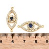 Brass Micro Pave Cubic Zirconia Connector Charms CU-CBAB719-01G-3