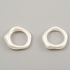 Candy Color Plastic Twist Wave Finger Ring for Women RJEW-WH0004-26C-1