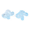 Transparent Spray Painted Glass Beads GLAA-N035-025-C03-2
