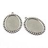 Tarnish Resistant Pendant Cabochon Settings STAS-Q194-16-1