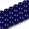 Opaque Solid Color Glass Beads Strands X-GLAA-T032-P10mm-03-1