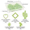 10Pcs 5 Styles Spray Painted Alloy Pendants FIND-YW0003-12-4