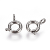 Non-Tarnish 304 Stainless Steel Spring Ring Clasps STAS-F224-02P-B-2