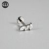 G23 Titanium Micro Pave Cubic Zirconia Cartilage Earrings WG0CACB-09-1