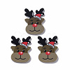 Christmas Style Printed Acrylic Cabochons MACR-O045-01D-1