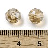 Electroplate Round Glass Beads  EGLA-A043-01-PL02-3