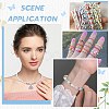 2 Rolls 2 Colors Flat Elastic Crystal String EW-SC0001-04-5