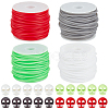 32Pcs 4 Colors Plastic Spring Cord Locks KY-BC0001-46B-1