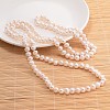 Natural Pearl Beads Necklace NJEW-P129-B-06-01A-2